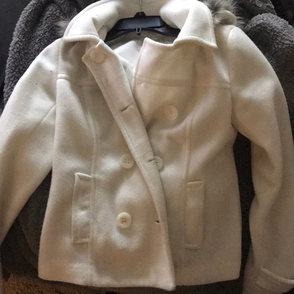 White Winter coat with